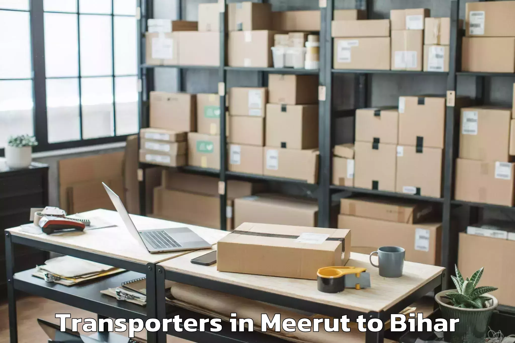 Easy Meerut to Simri Bakhtiarpur Transporters Booking